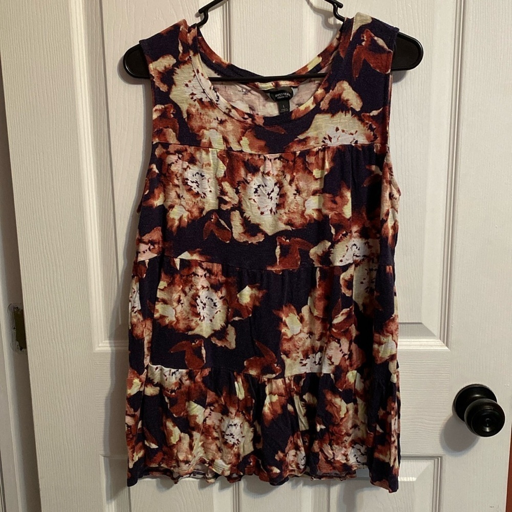 Dark florals blouse